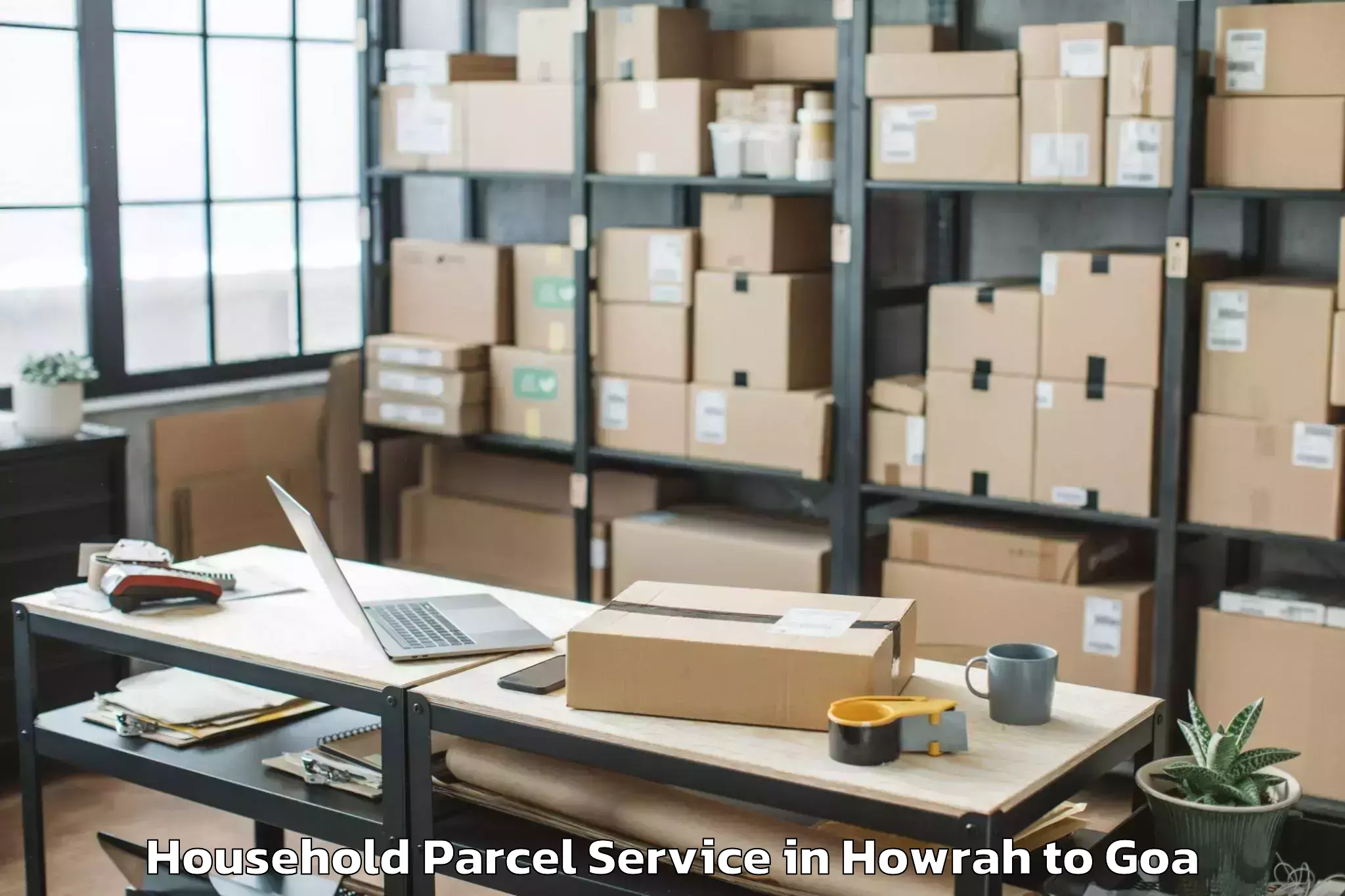 Professional Howrah to Sancoale Household Parcel